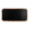 Hello Honey® 45" Natural Boho-Southwestern Beaded Rectangular Firwood Wall Mirror